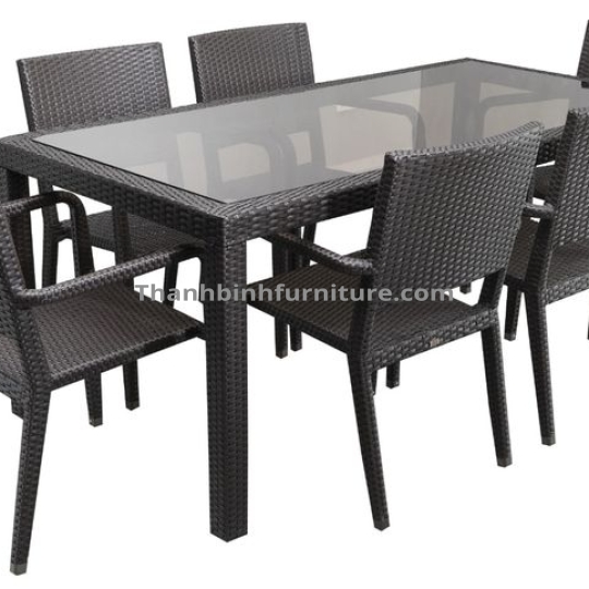 Bàn ghế sắt sân vườn TB2