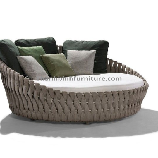 Ghế hồ bơi mây nhựa 1A22
