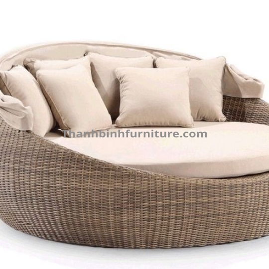 Ghế hồ bơi mây nhựa 1A19